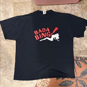 Y2K Vintage The Sopranos Bada Bing Black T-Shirt